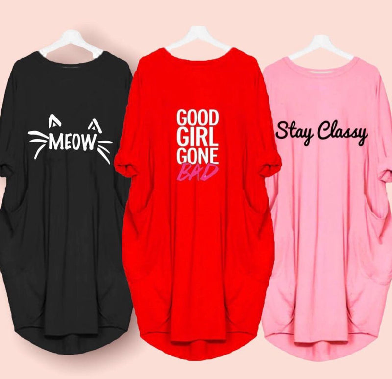 Printed Long Tee