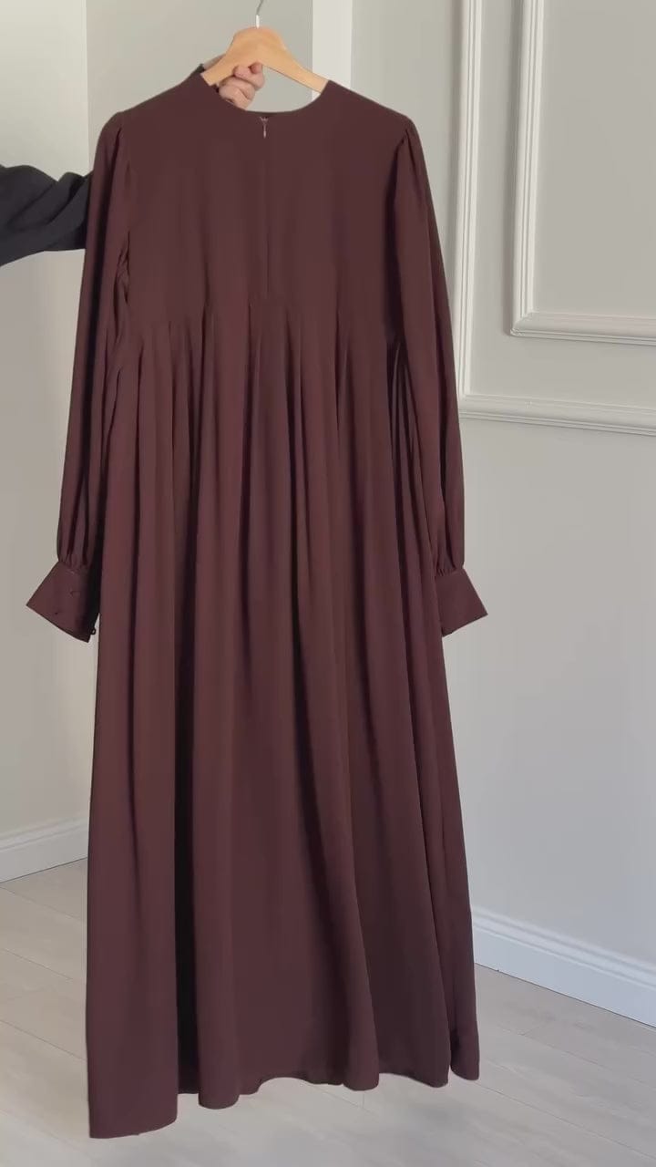 *Chocolaty Elegant Brown Abaya  With Stoller*