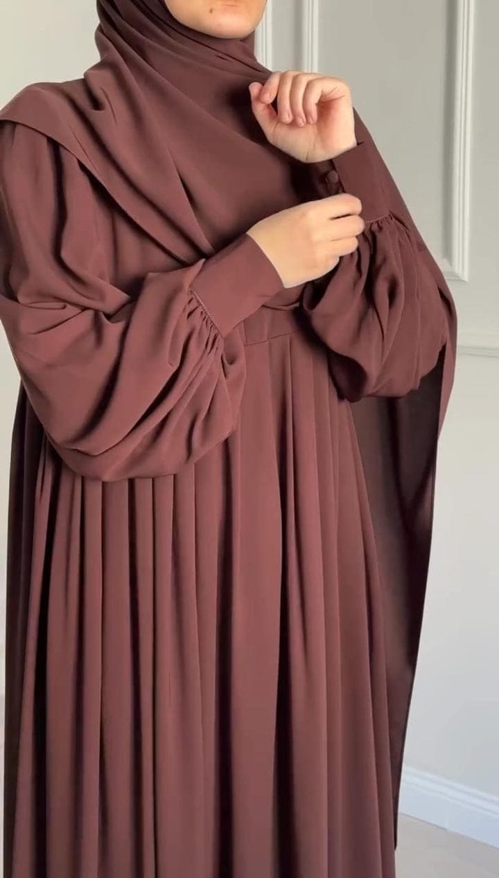 *Chocolaty Elegant Brown Abaya  With Stoller*