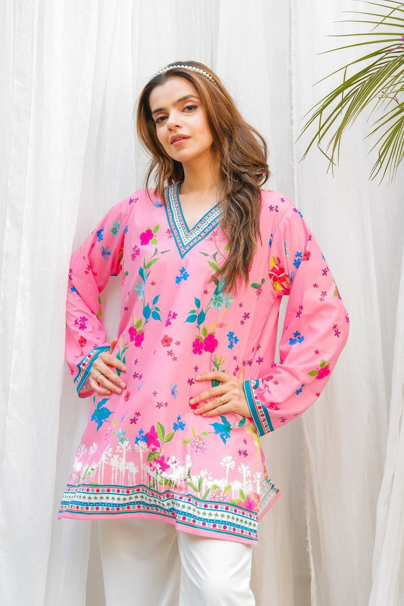 Pink Digital Printed 2 pcs