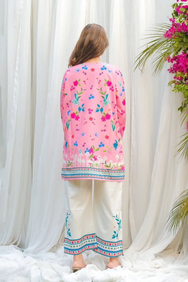 Pink Digital Printed 2 pcs