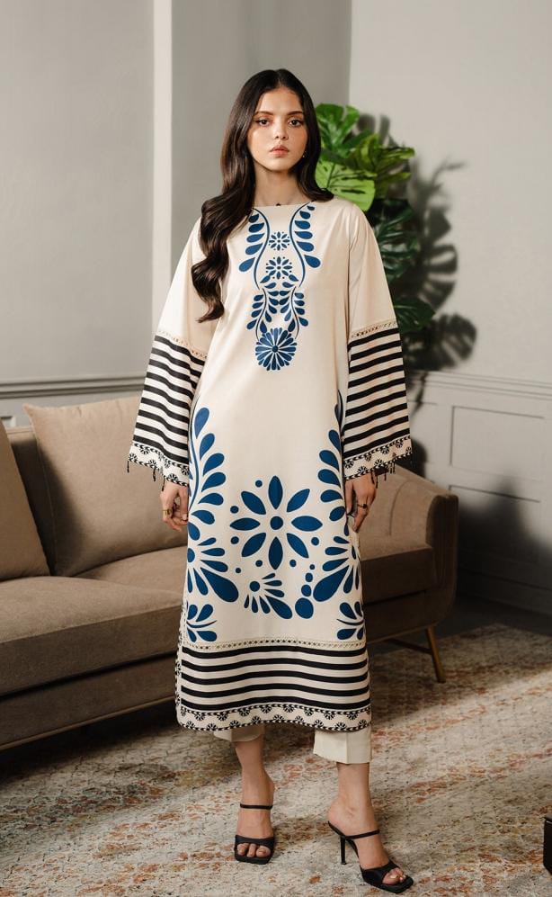NEEL TARA - BOLD BLOCK  3PCS SET WITH CHAFFON DUPATTA