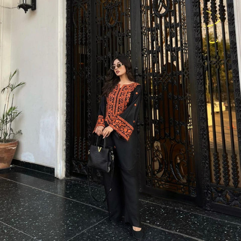 Rooh e Sham Embroidery Dress 2PCS
