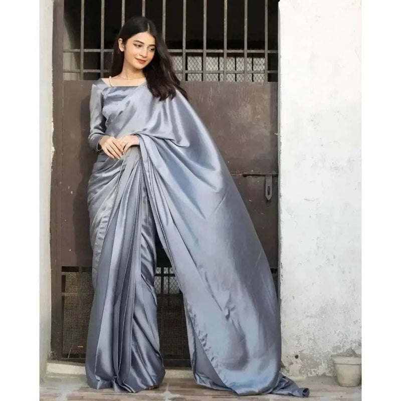 Silk Saree With Necklace